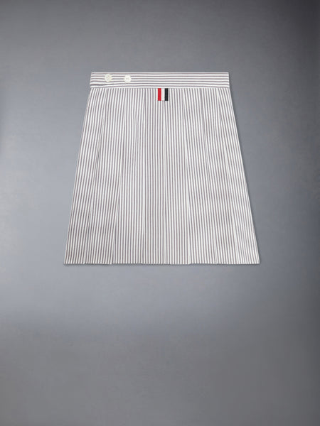 CHILDREN'S SEERSUCKER MINI PLEATED SKIRT