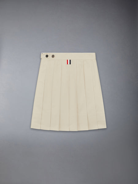 TYPEWRITER PLEATED MINI SKIRT