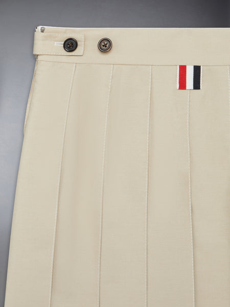 TYPEWRITER PLEATED MINI SKIRT