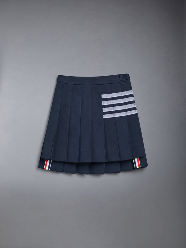 CHILDREN'S COTTON 4-BAR PLEATED MINI SKIRT - featured image