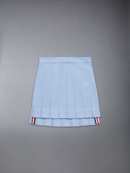 CHILDREN'S CANVAS PLEATED MINI SKIRT