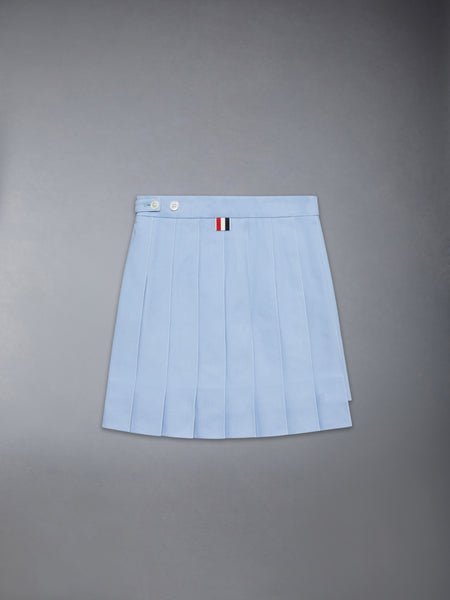 CHILDREN'S CANVAS PLEATED MINI SKIRT