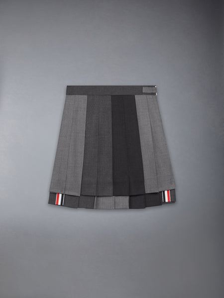 CHILDREN'S FUNMIX TWILL PLEATED MINI SKIRT