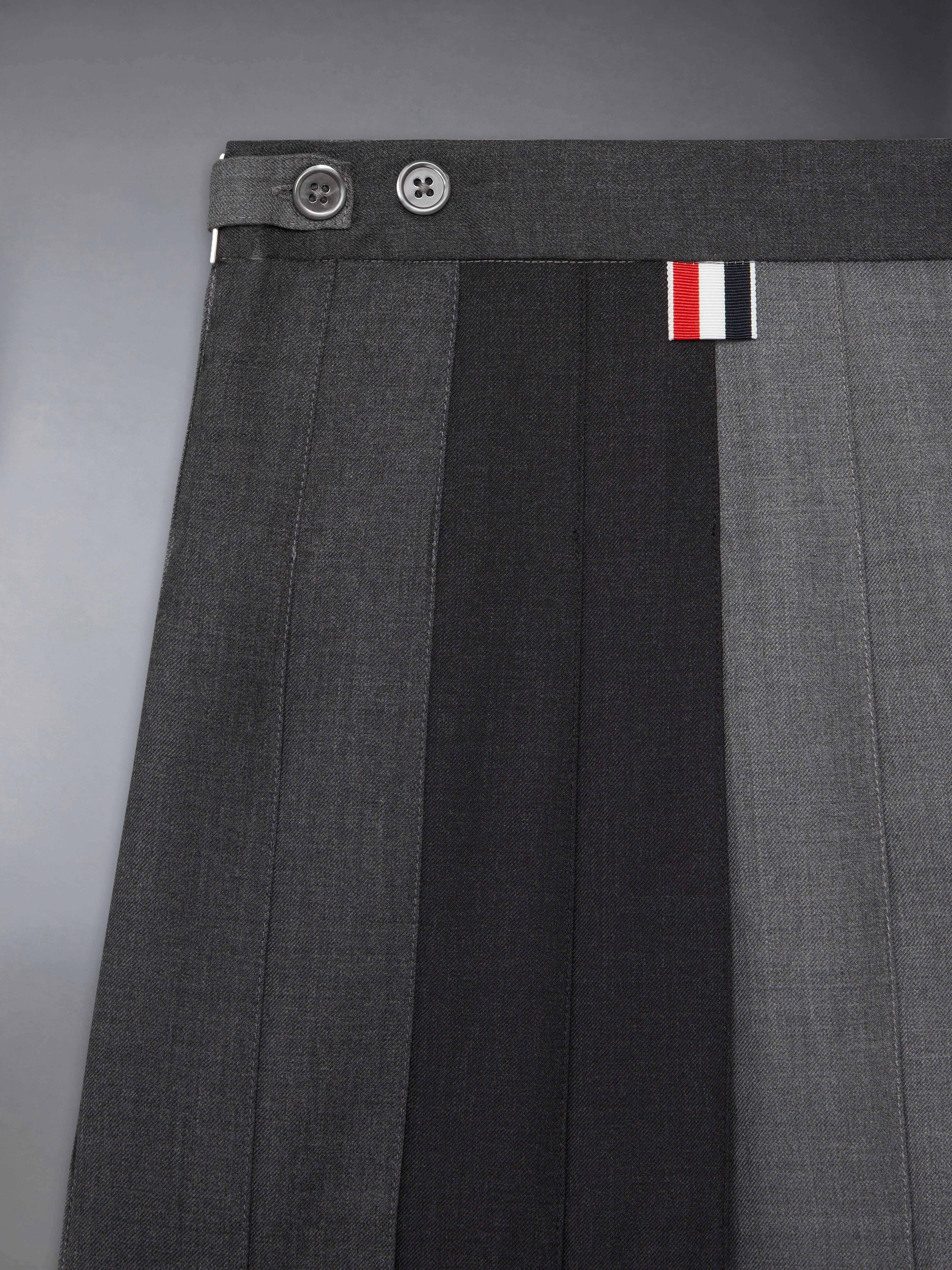 Children's Funmix Twill Pleated Mini Skirt | Thom Browne