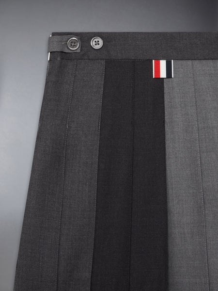 CHILDREN'S FUNMIX TWILL PLEATED MINI SKIRT