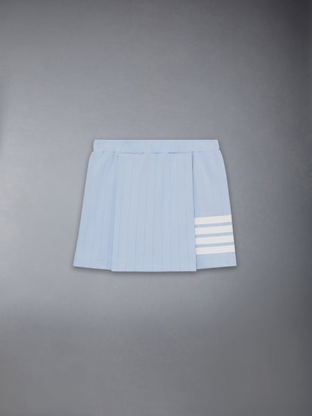 CHILDREN'S POINTELLE PLEATED MINI SKIRT LIGHT BLUE