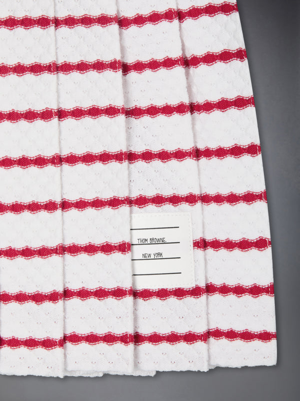 CHILDREN'S HONEYCOMB STRIPED PLEATED MINI SKIRT - image 3