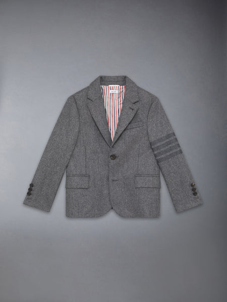 CHILDREN'S FLANNEL 4-BAR CLASSIC SPORT COAT MED GREY