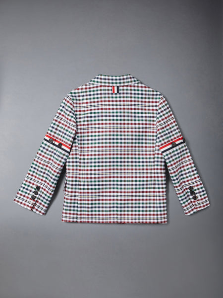 COTTON TWILL GINGHAM TARTAN ARMBAND CLASSIC SPORT COAT SEASONAL MULTI