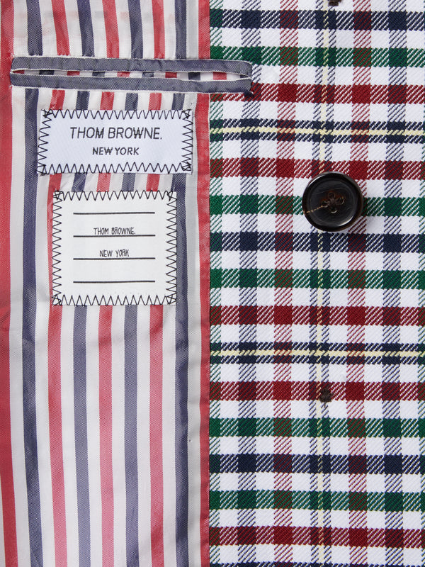 COTTON TWILL GINGHAM TARTAN ARMBAND CLASSIC SPORT COAT - image 6