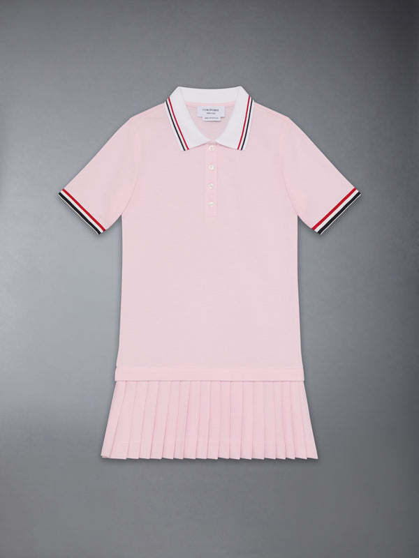 polo pleated dress Organic Pleated Polo Dress