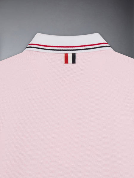 PIQUE PLEATED POLO DRESS ライト ピンク