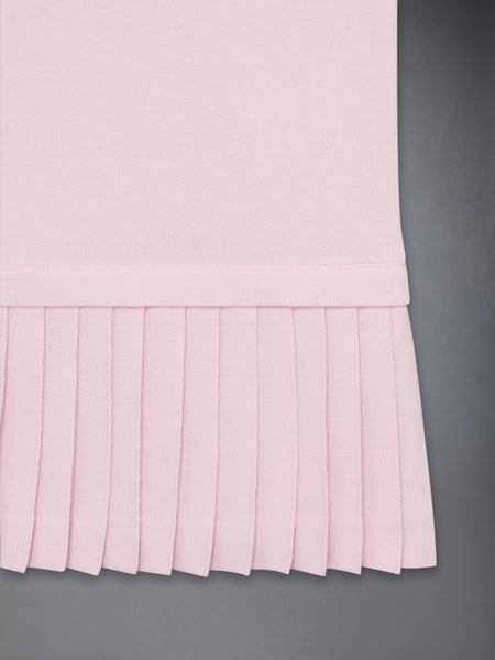 PIQUE PLEATED POLO DRESS ライト ピンク