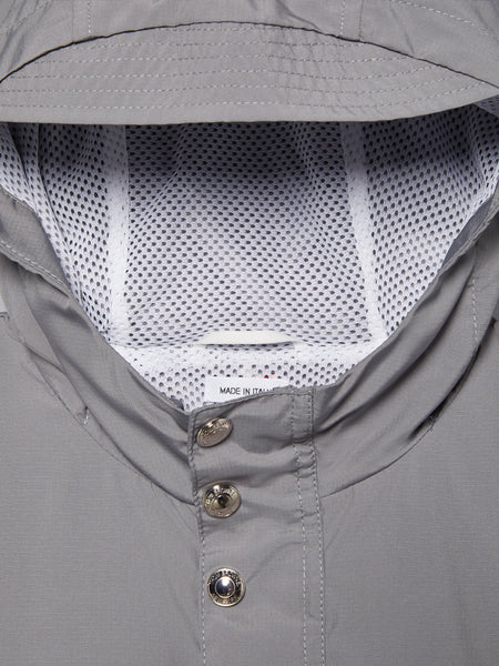 CHILDREN'S RIPSTOP 4-BAR RAIN JACKET MED GREY