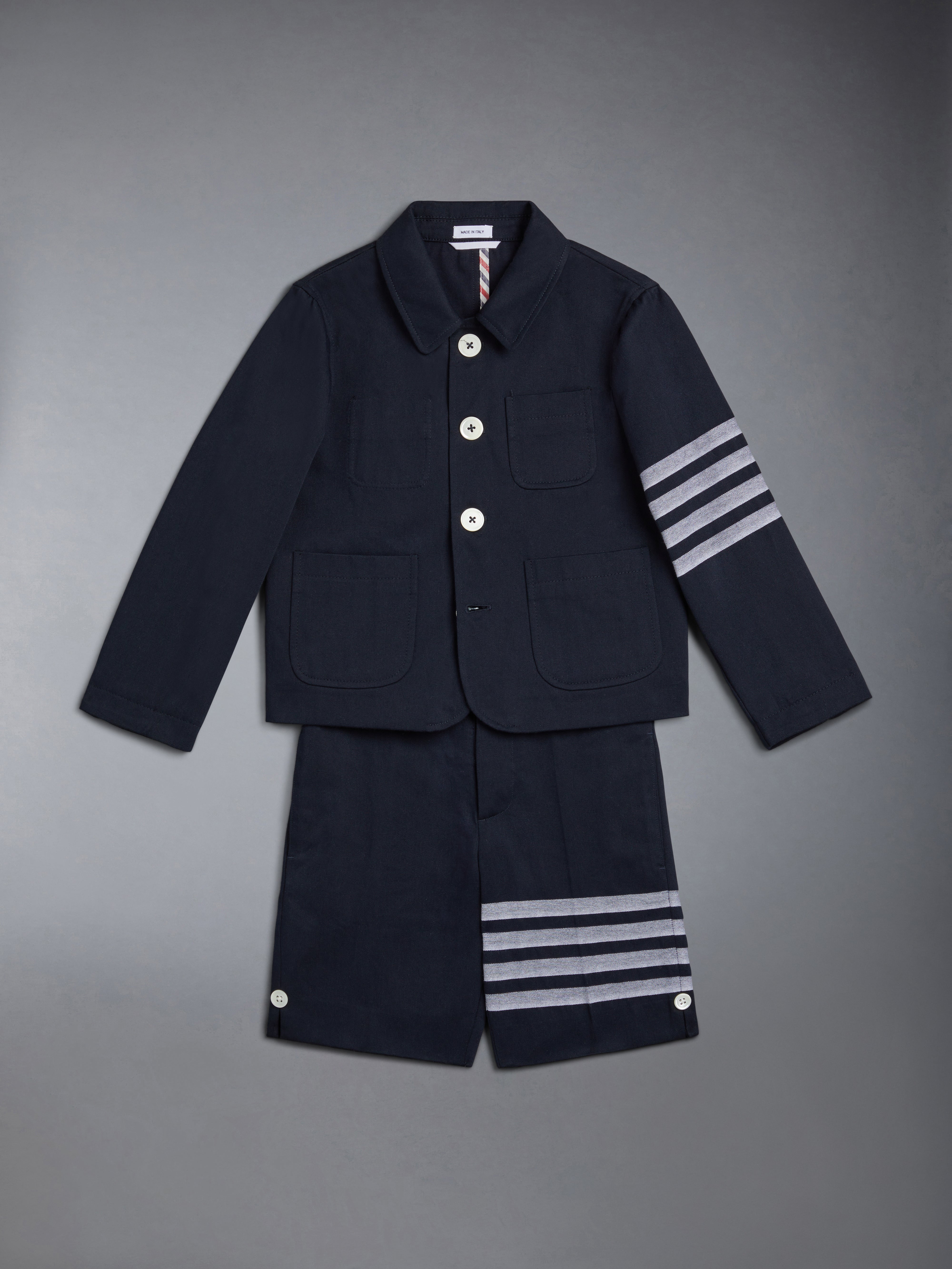 Thom Browne kids ジャケット Children's Canvas Gardening Jacket | Thom Browne