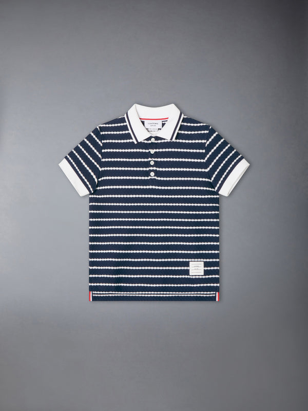CHILDREN'S HONEYCOMB STRIPED POLO - featured image