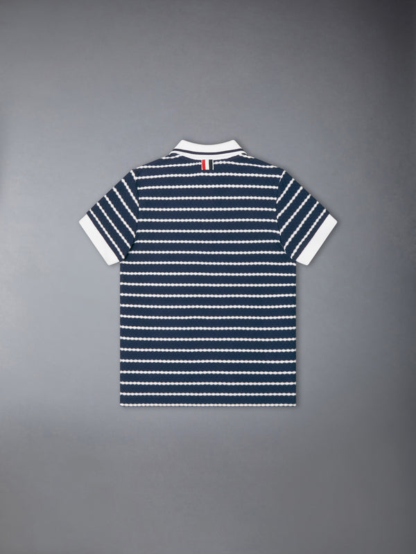 CHILDREN'S HONEYCOMB STRIPED POLO - image 2