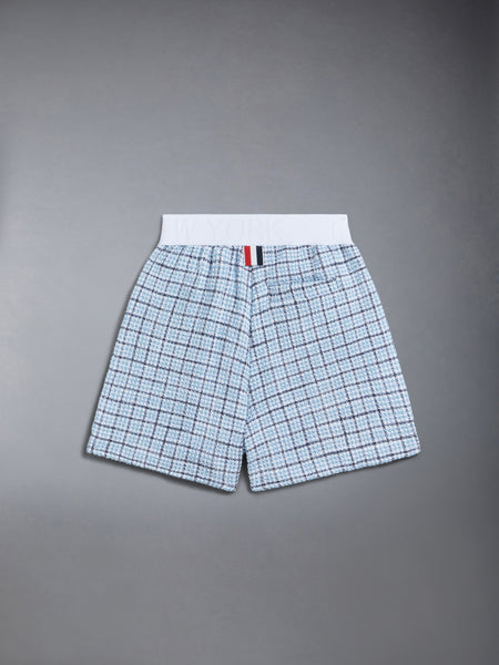 CHILDREN'S TWEED JERSEY RUGBY SHORTS LIGHT BLUE