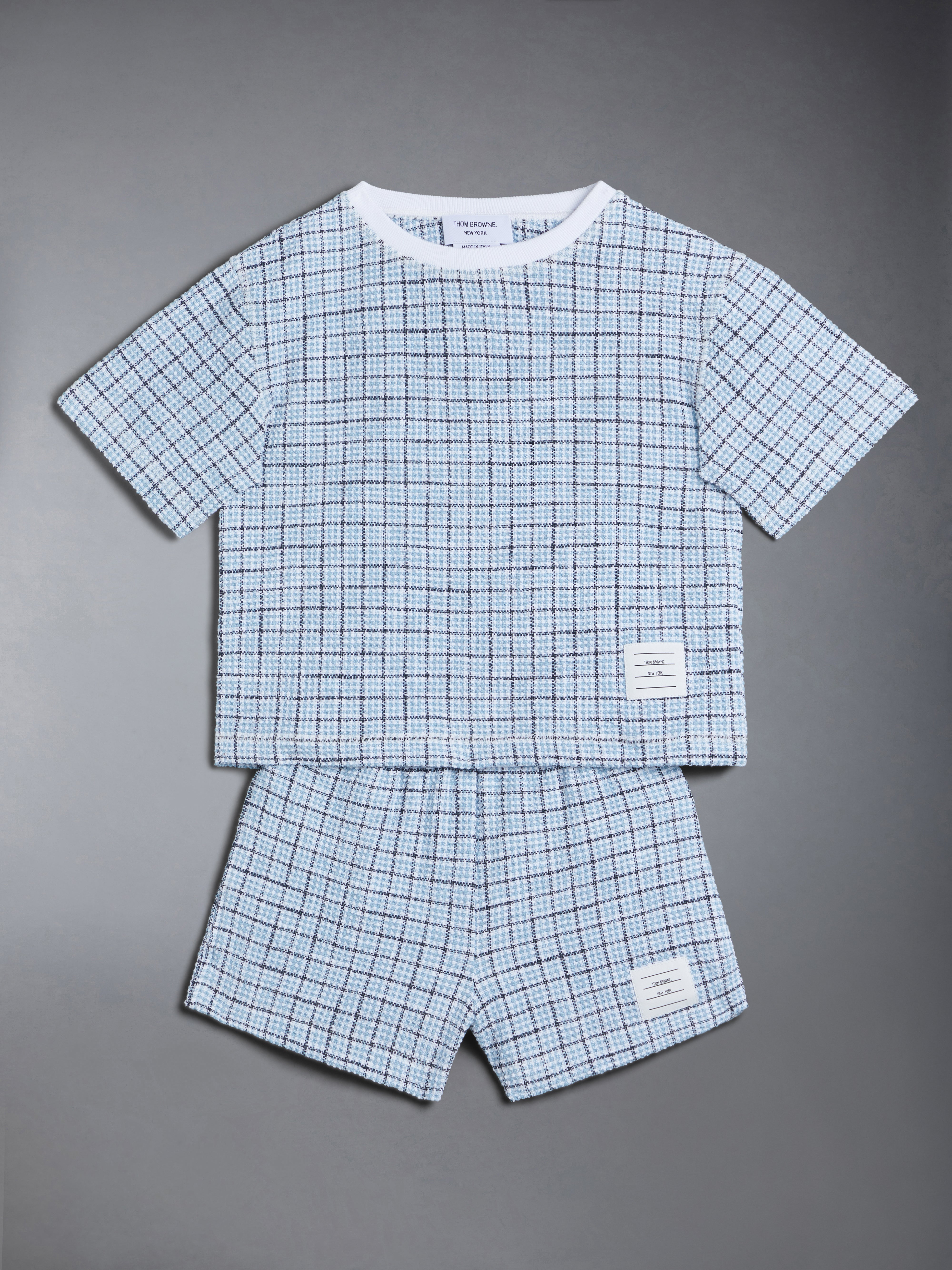 キッズツイードジャージーラグビーショーツ | Thom Browne