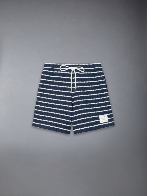 CHILDREN'S HONEYCOMB STRIPED RUGBY SHORTS - featured image