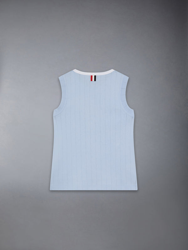 CHILDREN'S POINTELLE RINGER TANK TOP - image 3