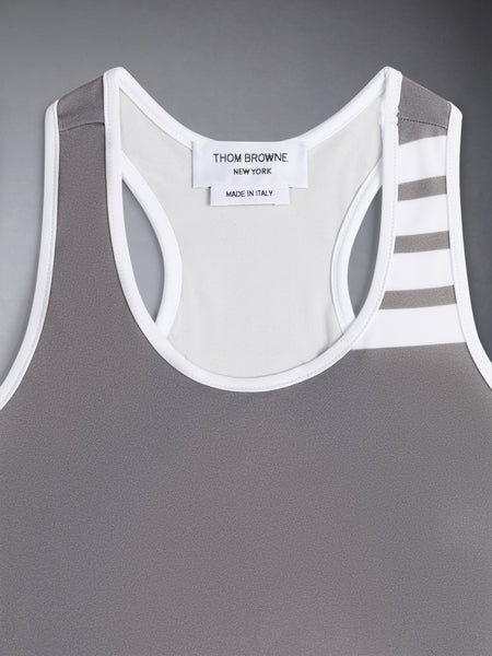 CHILDREN'S SWIM TECH 4-BAR ONE PIECE SWIMSUIT MED GREY