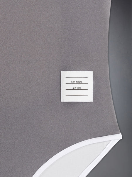 CHILDREN'S SWIM TECH 4-BAR ONE PIECE SWIMSUIT MED GREY