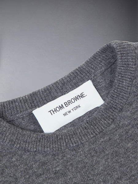 CHILDREN'S CASHMERE 4-BAR CLASSIC CREWNECK PULLOVER