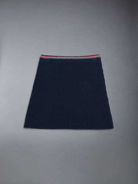 CHILDREN'S WOOL CASHMERE SKIRT NAVY