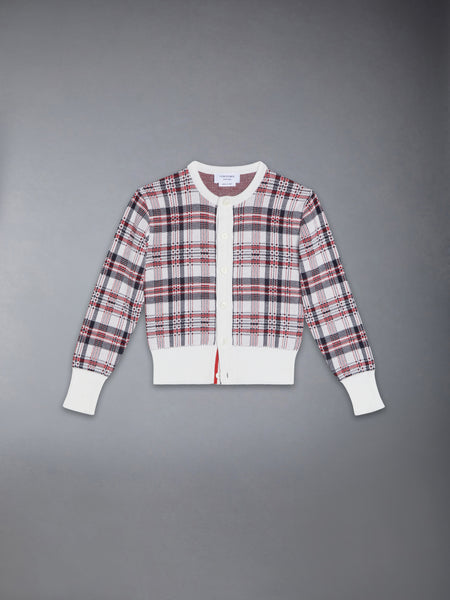 COTTON FAIR ISLE CARDIGAN RWBWHT