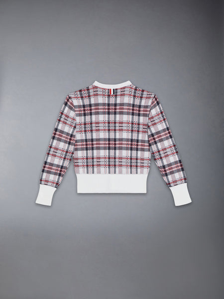 COTTON FAIR ISLE CARDIGAN RWBWHT