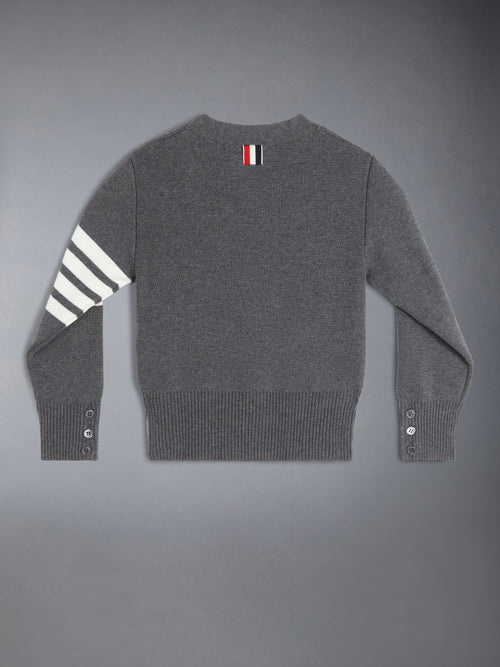 CHILDREN'S MILANO STITCH 4-BAR V-NECK CARDIGAN