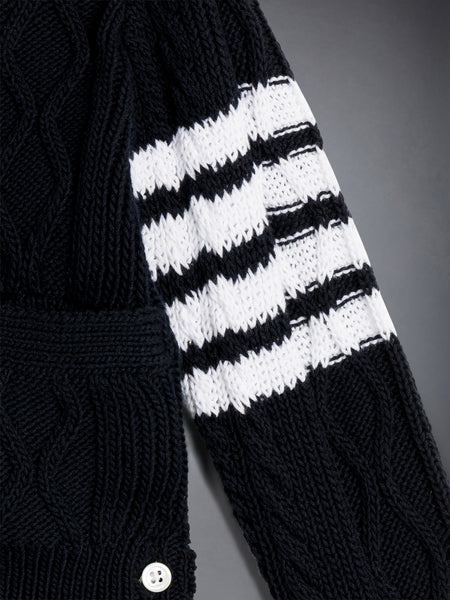 CHILDREN'S COTTON V-NECK CARDIGAN NAVY