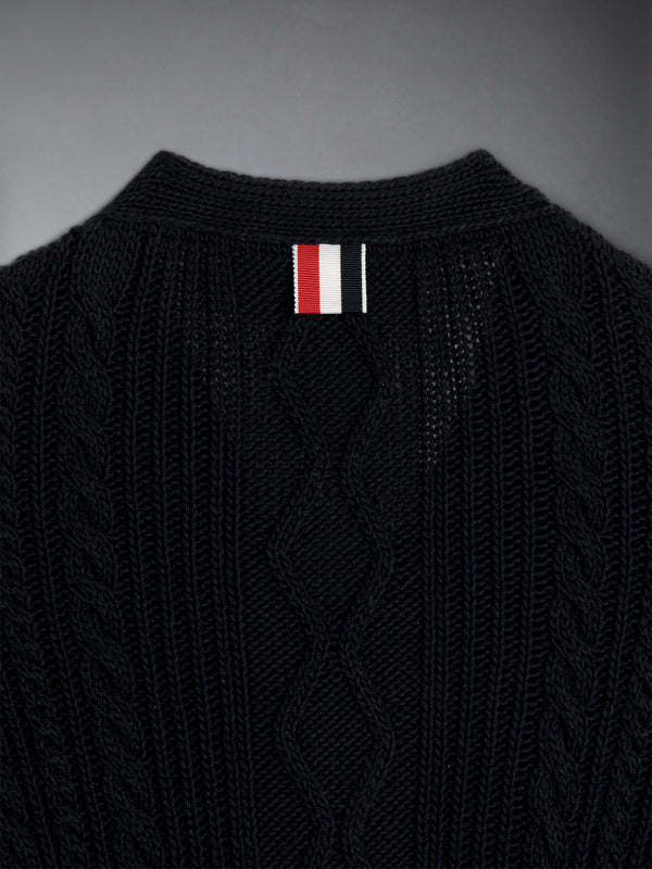 CHILDREN'S COTTON V-NECK CARDIGAN