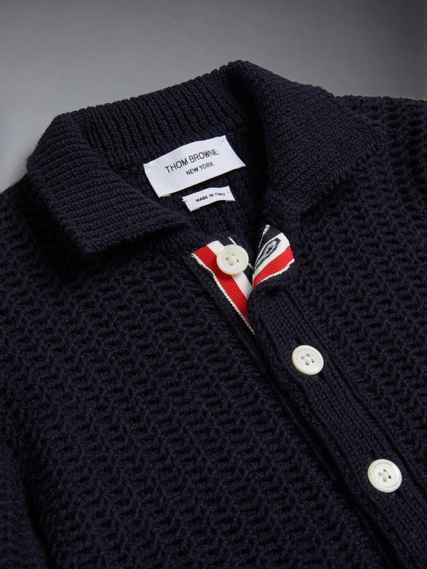 KID'S WOOL KNIT CHUNKY POLO CARDIGAN - image 3