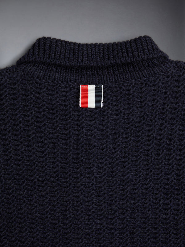 KID'S WOOL KNIT CHUNKY POLO CARDIGAN - image 4