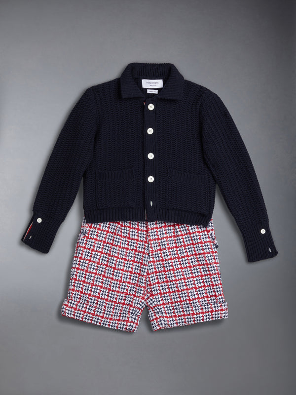 KID'S WOOL KNIT CHUNKY POLO CARDIGAN - image 6