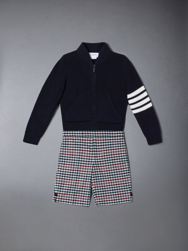 COTTON 4-BAR ZIP UP CARDIGAN - image 2
