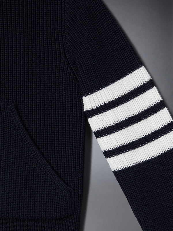 COTTON 4-BAR ZIP UP CARDIGAN - image 4