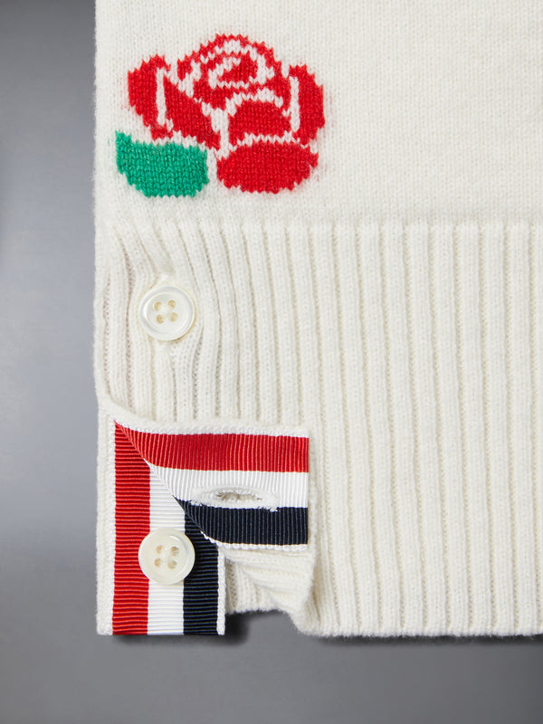 MERINO WOOL ROSE AND RAVEN CARDIGAN - image 6