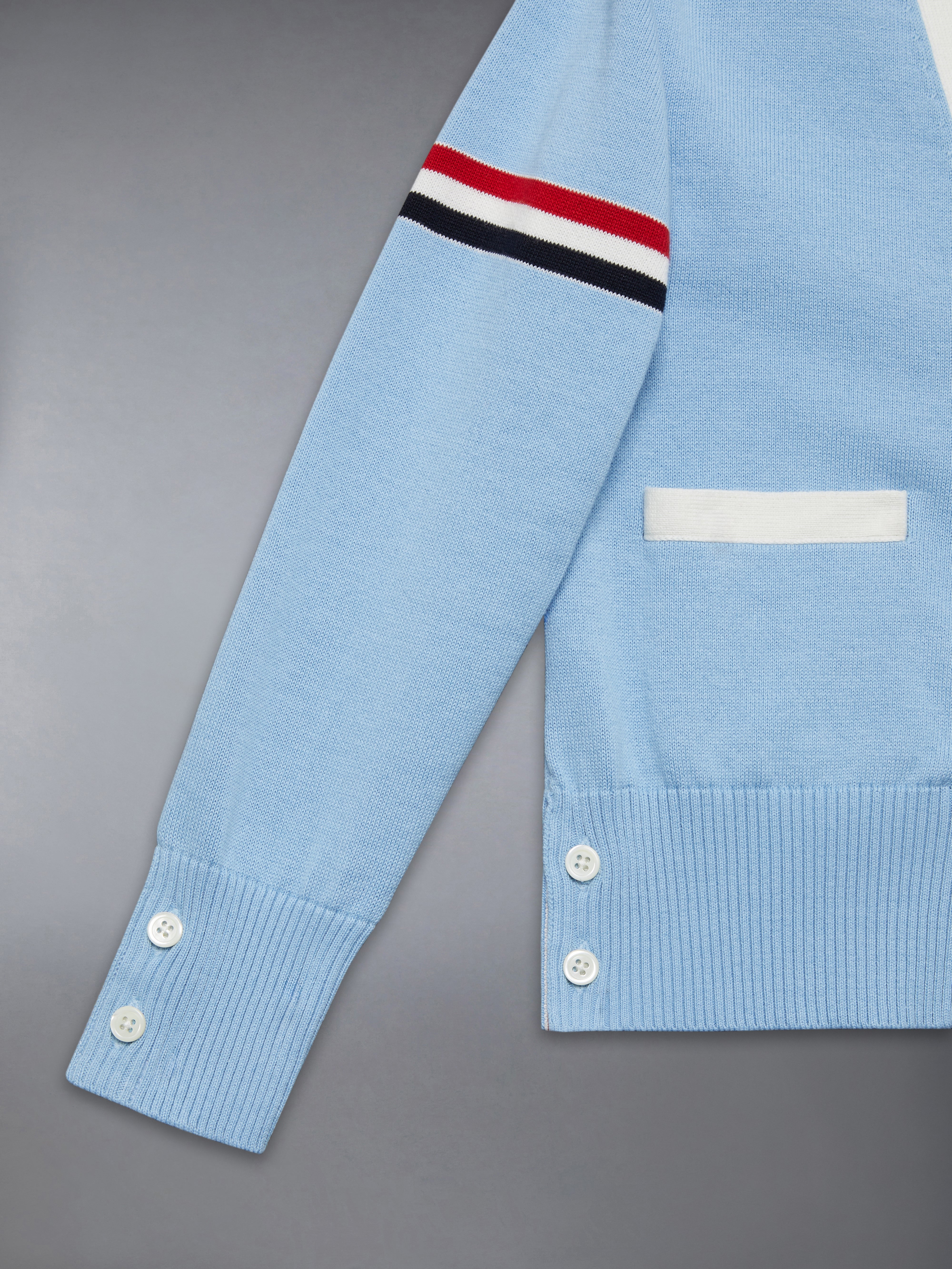 キッズ コットン クラシック Vネック カーディガン | Thom Browne