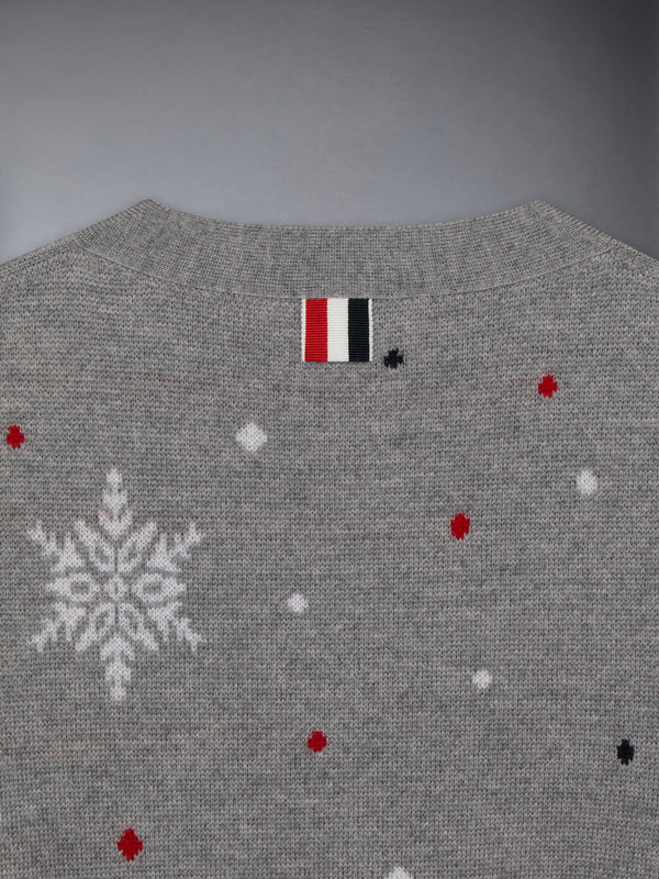 키즈 울 레인디어 헥터 4-바 인타르시아 카디건 - image 4