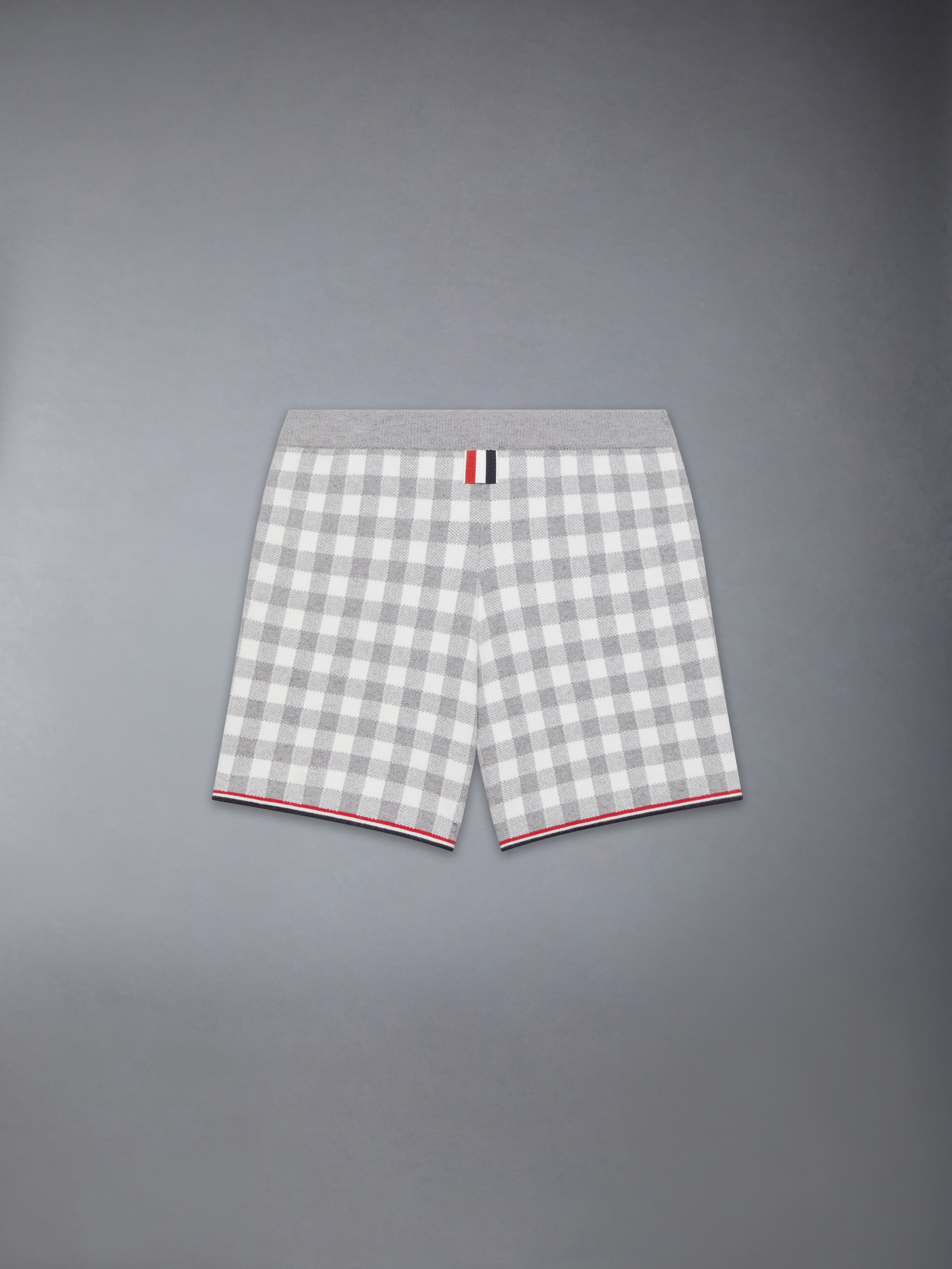 【THOM BROWN】トリコロールグレンチェック バックストラップハーフパンツ THOM BROWN】トリコロールグレンチェック バックストラップ