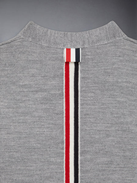 CHILDREN'S WOOL STRIPE V-NECK CARDIGAN VEST