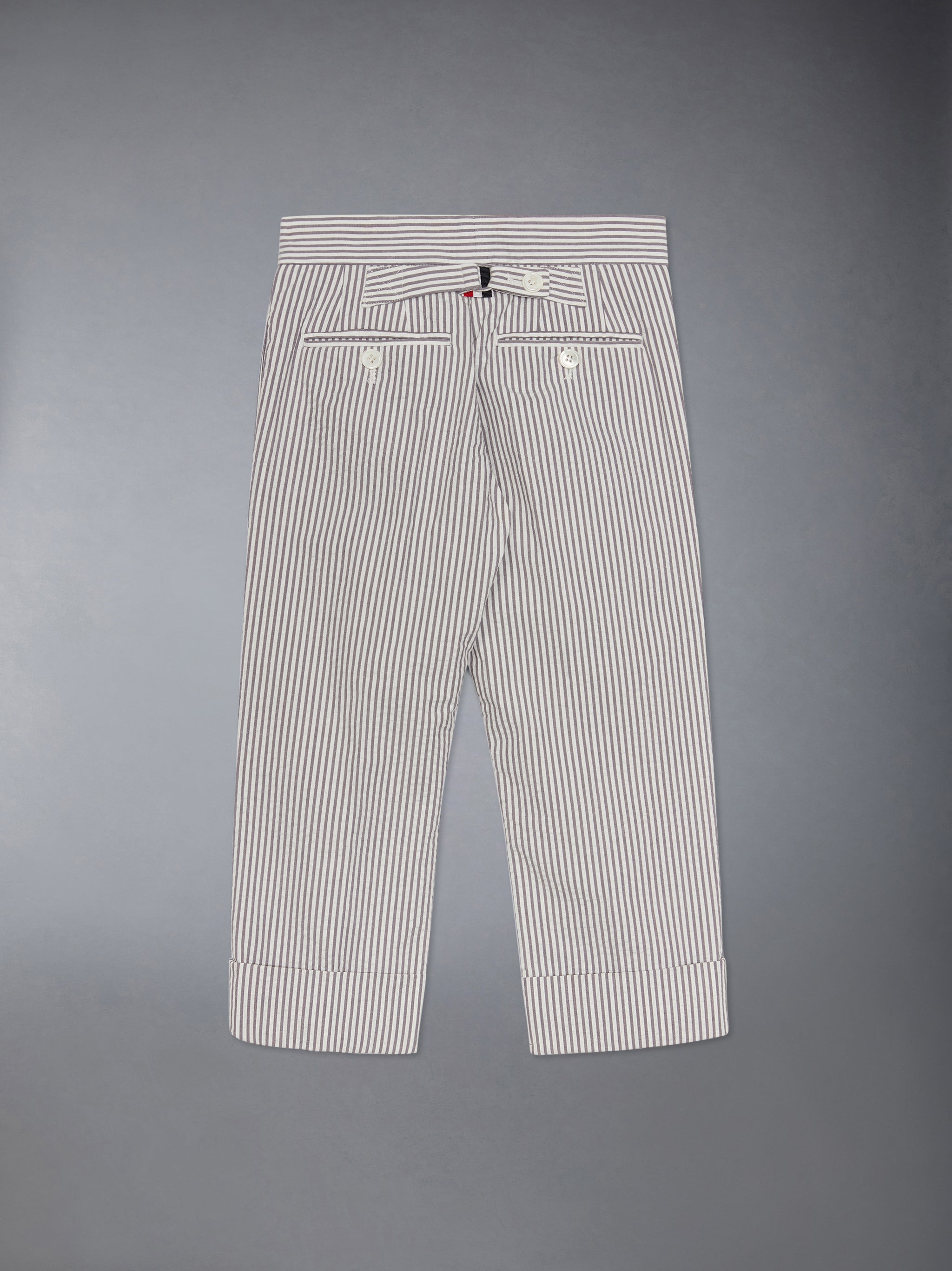 THOM BROWNE.シアサッカースラックス クラシック シアサッカー トラウザーパンツ | Thom Browne