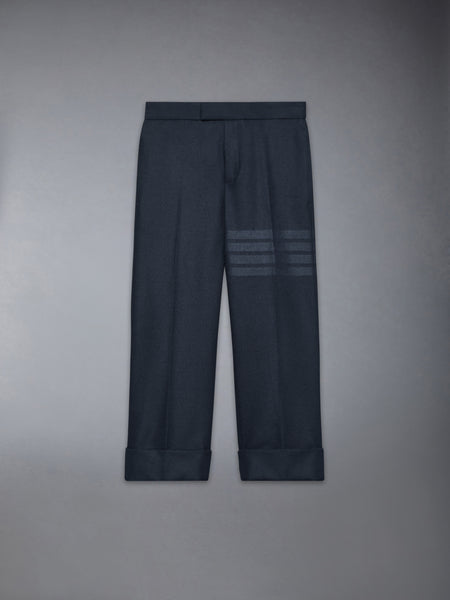 CHILDREN'S FLANNEL 4-BAR CLASSIC TROUSERS NAVY