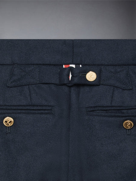 CHILDREN'S FLANNEL 4-BAR CLASSIC TROUSERS NAVY