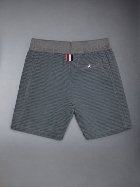 Kid's Corduroy Side Panel Short MED GREY