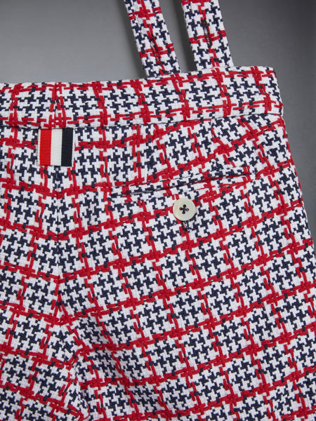 KID'S SUMMER TWEED FRAY SUSPENDER SHORT RWBWHT