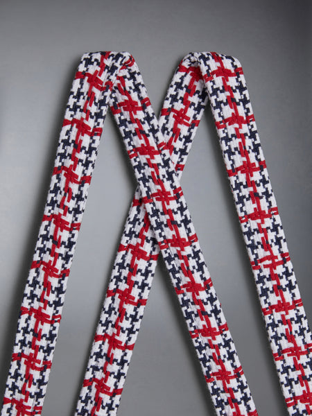 KID'S SUMMER TWEED FRAY SUSPENDER SHORT RWBWHT